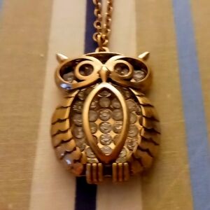 Owl necklace costume jewelry